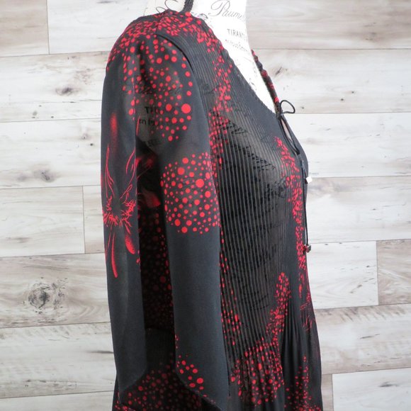 First Choice* Women's Asymmetrical Half‎ Sleeves Low V-Neck Pullover Blouse~ 3XL - Picture 5 of 10